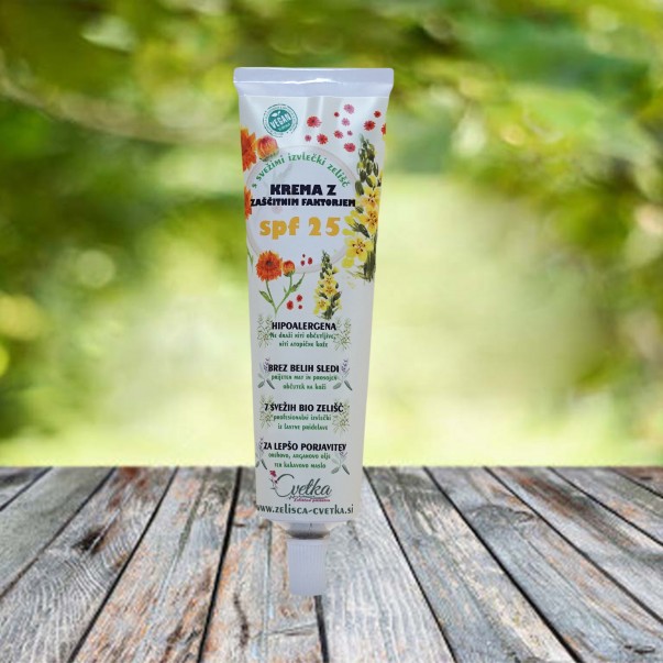 Spf 25 krema za zaščito pred soncem